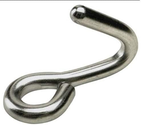Marine Part Depot Stainless Steel Downhaul Hook with Perpendicular Eye