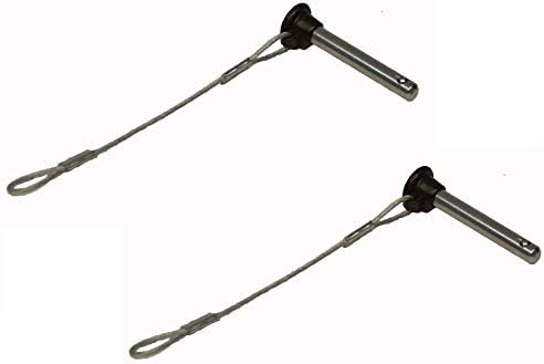 Marine Part Depot Two Stainless Bimini top 3/16" Pull pins