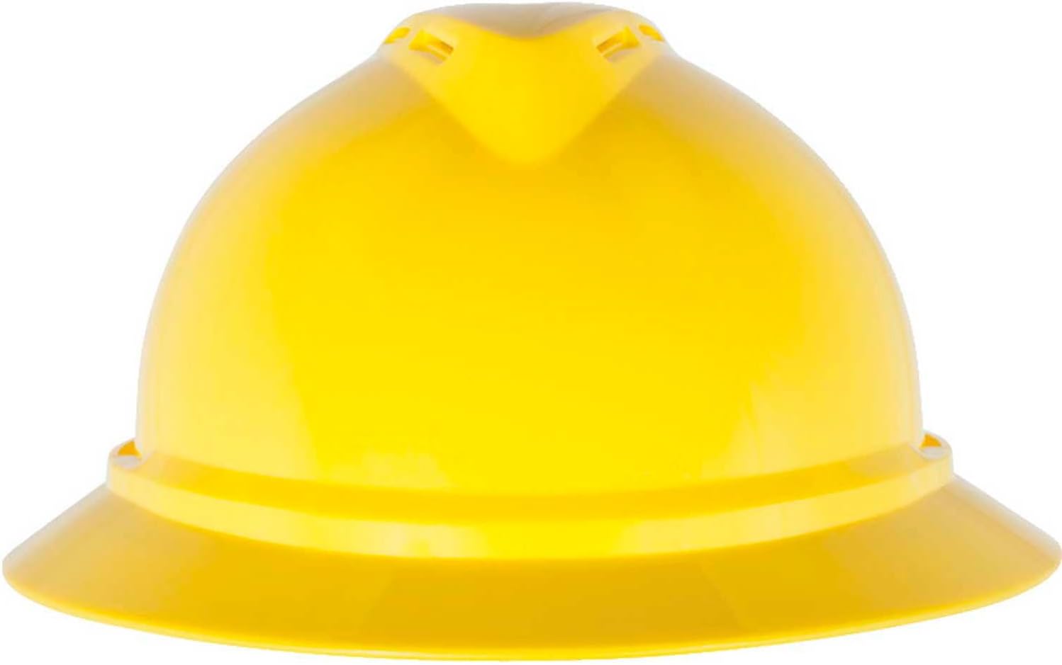 MSA 10167952 V-Gard 500 Hat with 6-Point Fas-Trac III Suspension Standard Yellow Hardhat