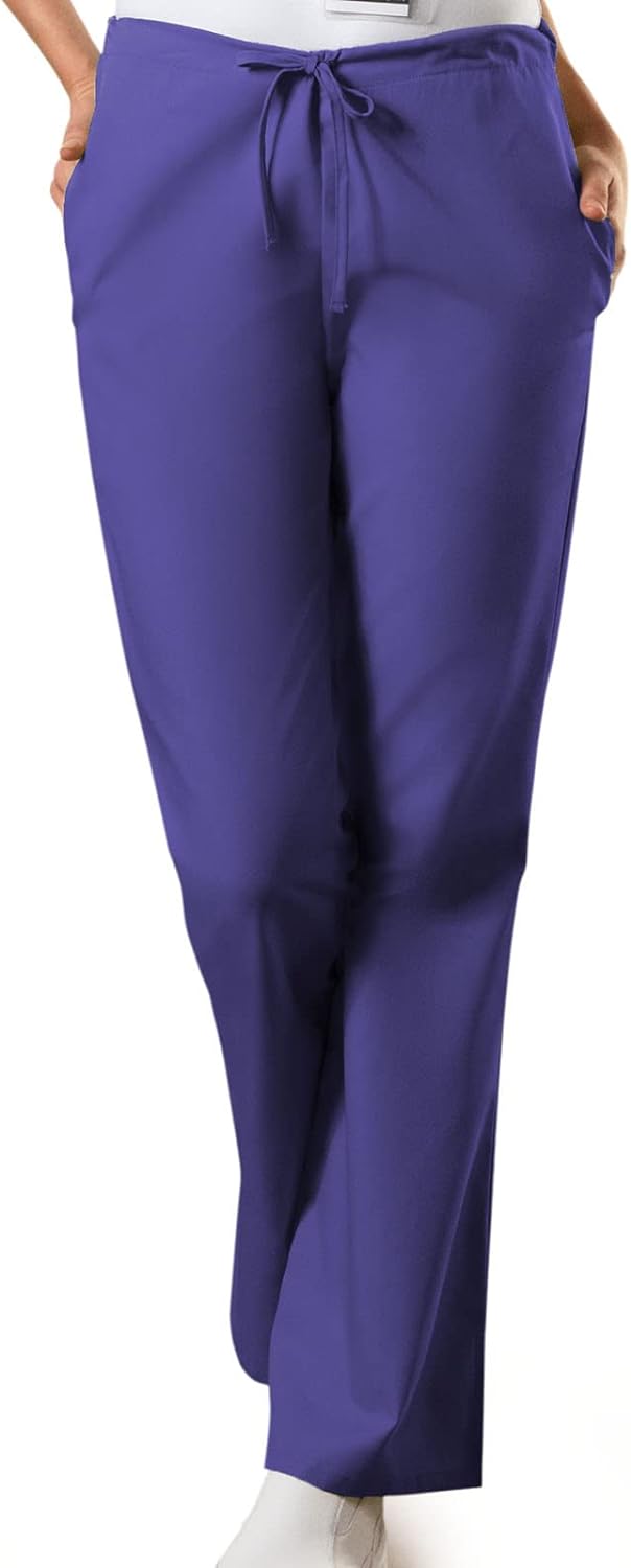 Scrub Pants for Women Workwear Originals Drawstring Waist with Flare Leg 4101