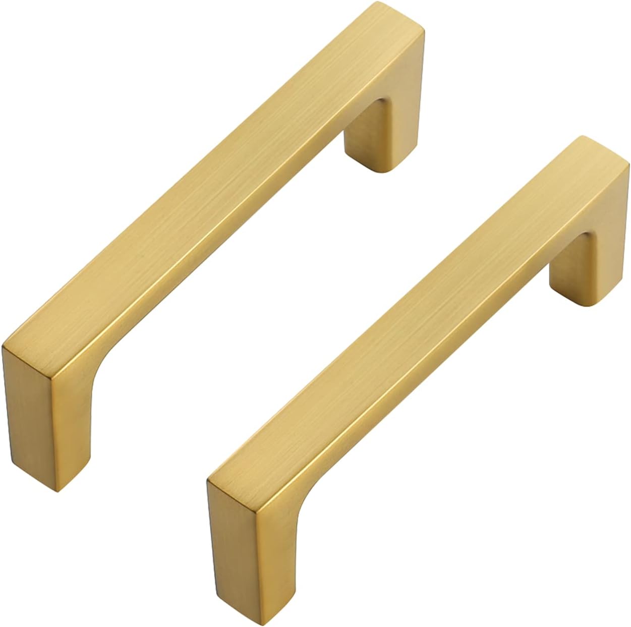 Ravinte 30 Pack Solid 3 Inch Kitchen Square Cabinet Handles Brushed Brass Cabinet Pulls Drawer Pulls Kitchen Cabinet Hardware Kitchen Handles