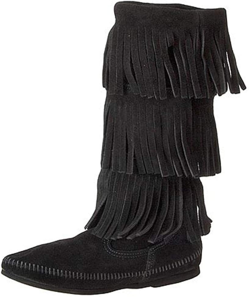 Minnetonka Women's 3-Layer Fringe Boot