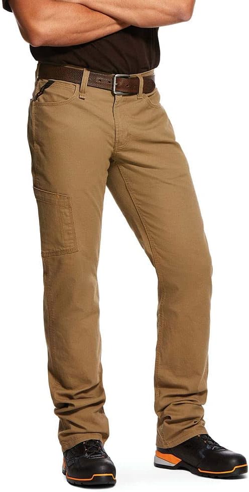 ARIAT Men's Rebar M4 Relaxed Durastretch Made Tough Stackable Straight Leg Pant