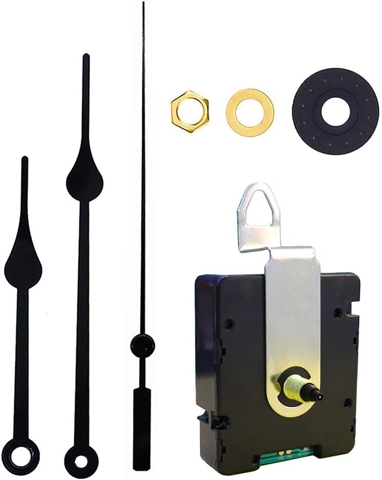 DEEWISH Radio Clock Movement, 0.67 inch(17mm) Axis Length WWVB Radio Electric Controlled Clock Wall Clock Clockwork Scanning Quartz Drives