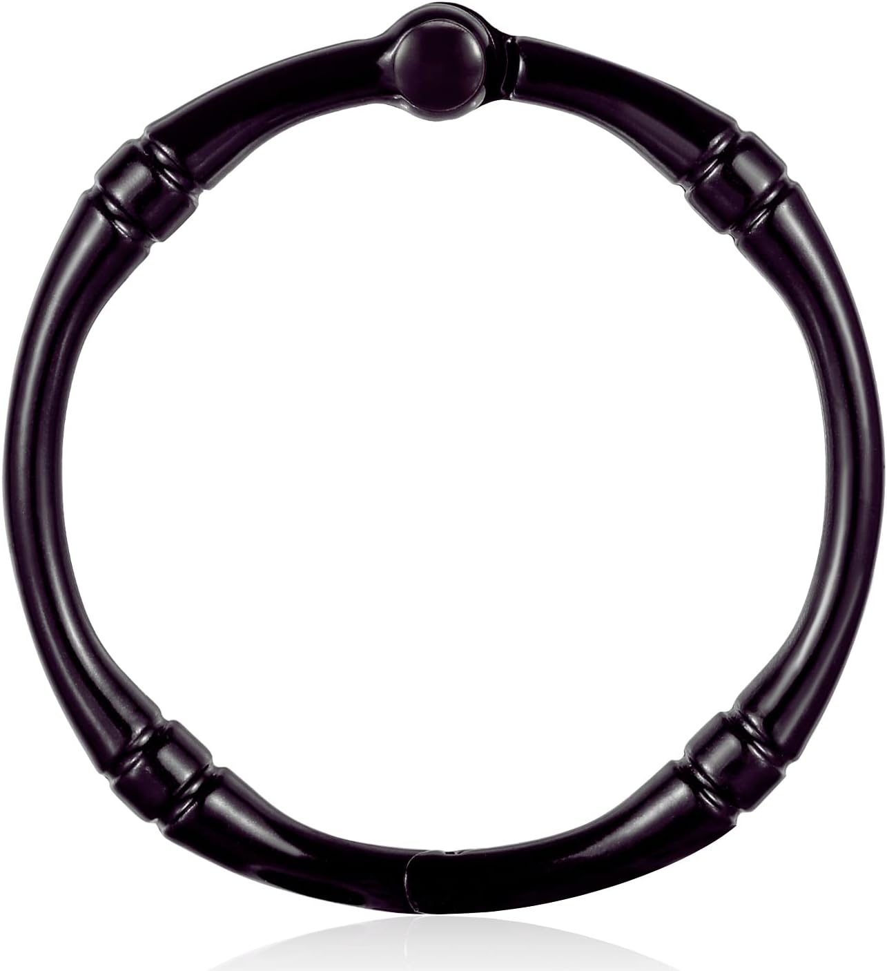 Bronze Shower Curtain Rings, Rustproof Shower Curtain Hooks for Bathroom, CHICTIE Metal Decorative Shower Hooks Hangers for Shower Curtain Rod,Set of 12 Circle Ring Design