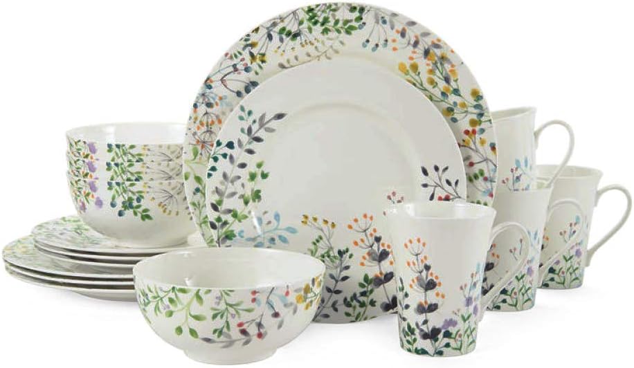 Mikasa 5229054 Tivoli 16-Piece Dinnerware Set, Assorted