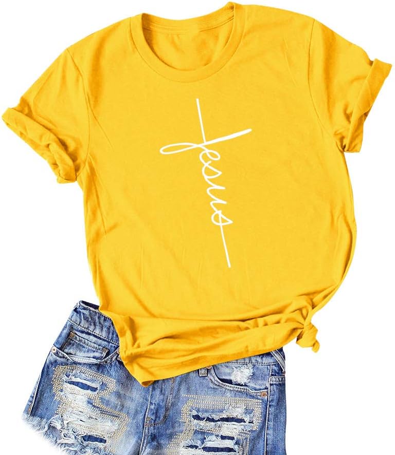 Nlife Women Positive Vibes Letter Victory Sign Short Sleeve Casual Tee Shirts