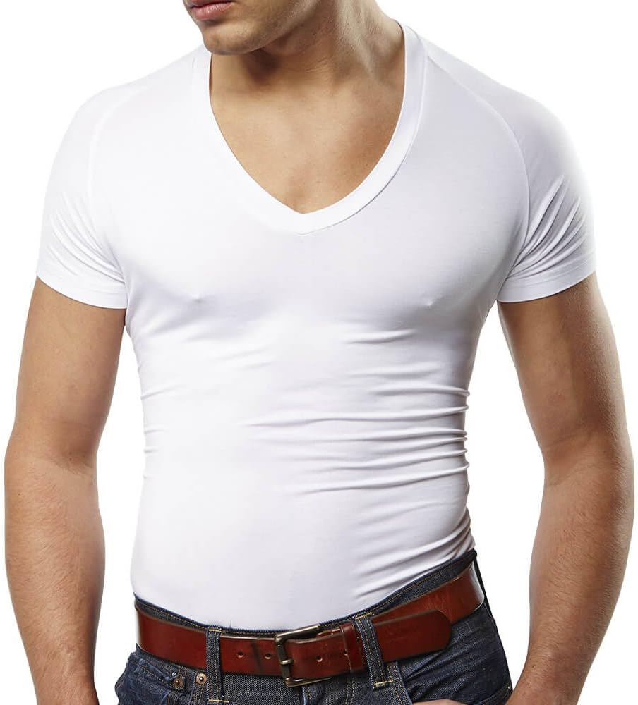 Mr. Davis Comfort Fit Premium Bamboo Viscose Tailored Cut V Neck Men's Undershirt