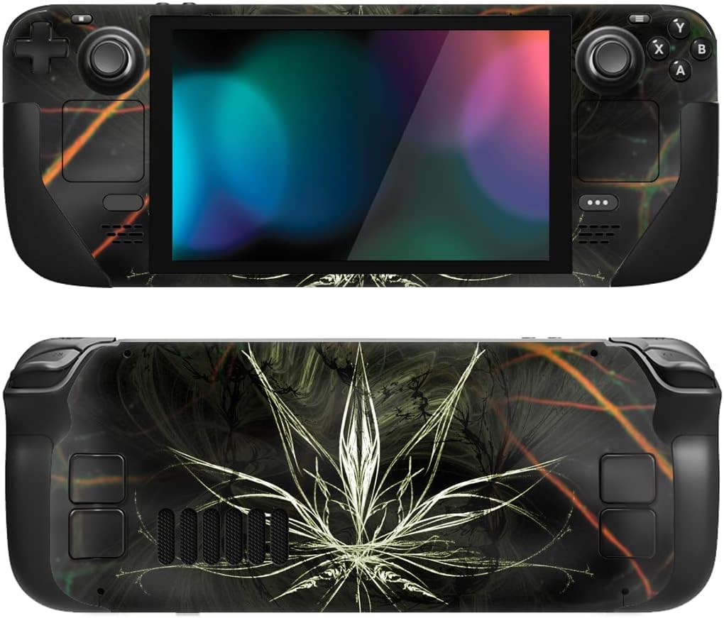 PlayVital Full Set Protective Skin Decal for Steam Deck, Custom Stickers Vinyl Cover for Steam Deck Handheld Gaming PC - Classics NES Style