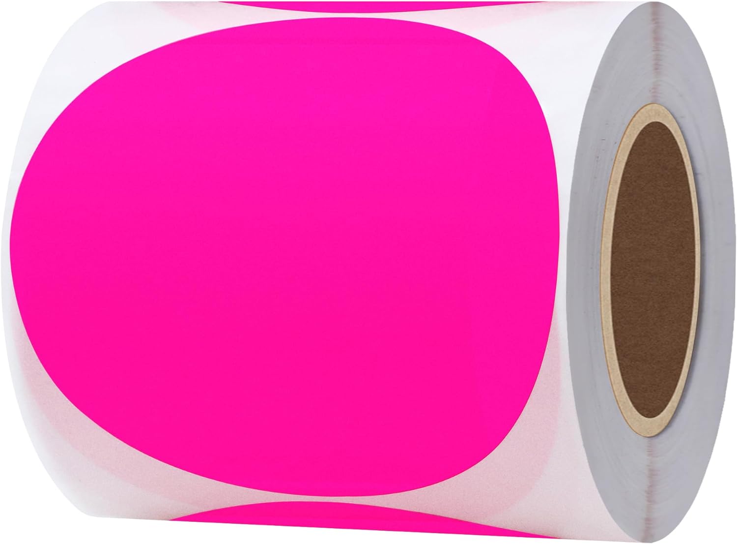 Hybsk Round Color Coding Circle Dots Labels Warehouse Inventory Organizer Stickers (4 inch, Fluorescent Orange)