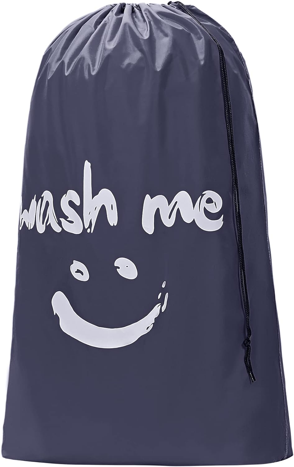 HOMEST XL Wash Me Travel Laundry Bag, Dirty Clothes Organizer Large Enough to Hold 4 Loads of Laundry Easy Fit a Laundry Hamper or Basket Black