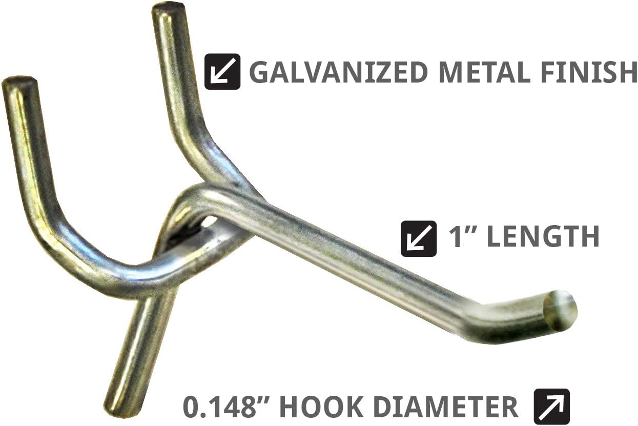 1" Metal Wire Hook: 0.148" Dia.