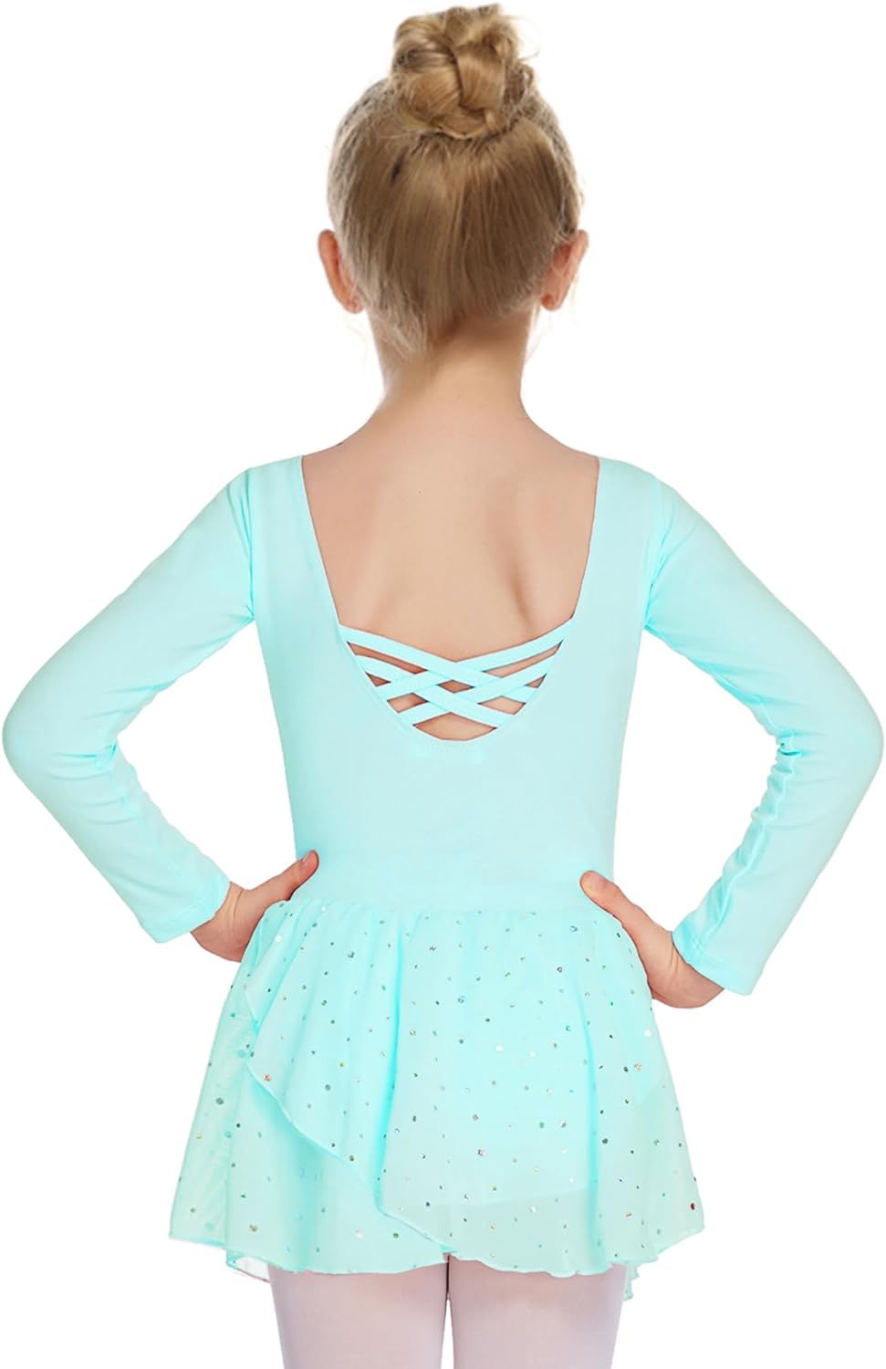 Arshiner Kids Girls Classic Long Sleeve Leotard Dance Ballet Dress