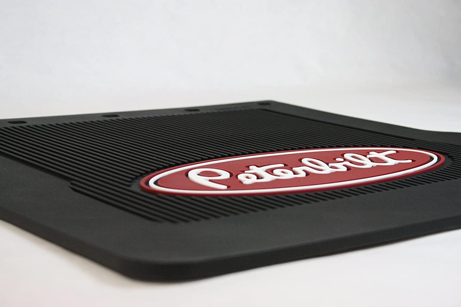 Peterbilt Trucks 16"-18" X 17" x 1/4" MF0004P Black Rubber Logo Mud Flaps-Set