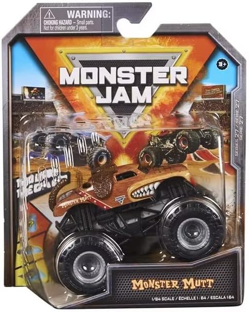 Monster Jam Monster Mutt Brown, Series 27 (1:64 Scale)