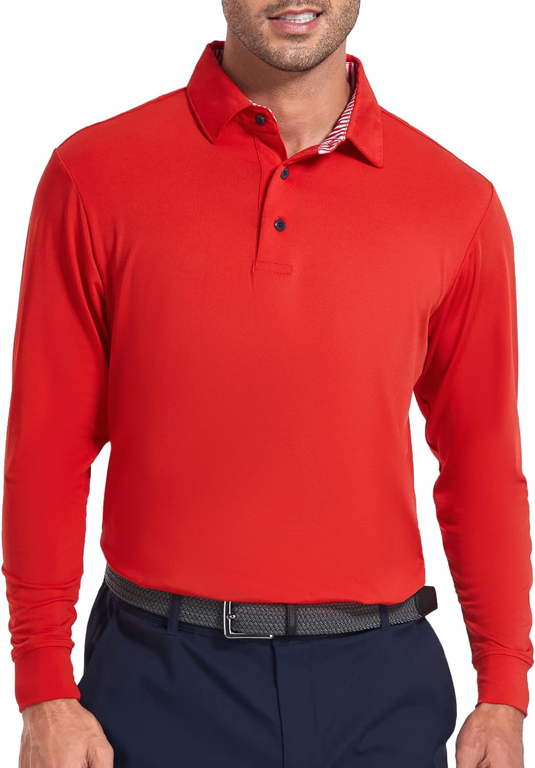 Mens Golf Shirts Dry Fit Short/Long Sleeve Moisture Wicking Athletic T-Shirt for Men Slim Fit Pack