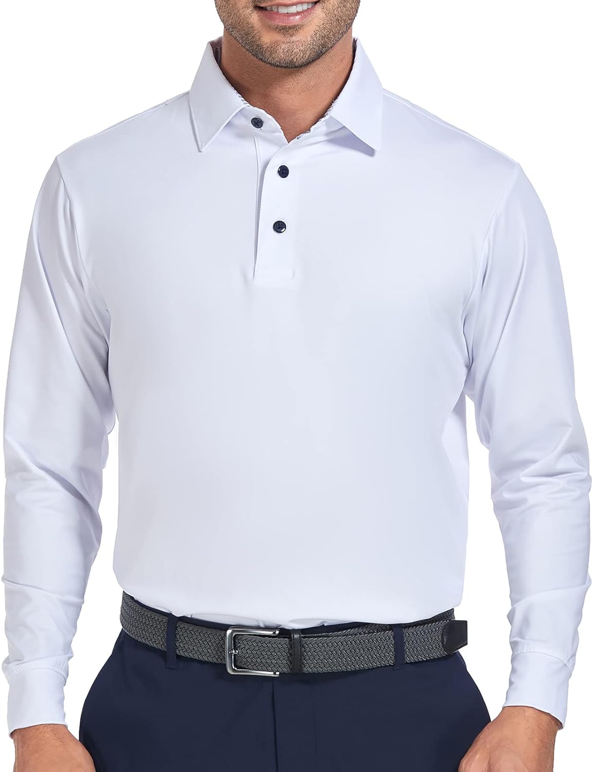 Mens Golf Shirts Dry Fit Short/Long Sleeve Moisture Wicking Athletic T-Shirt for Men Slim Fit Pack