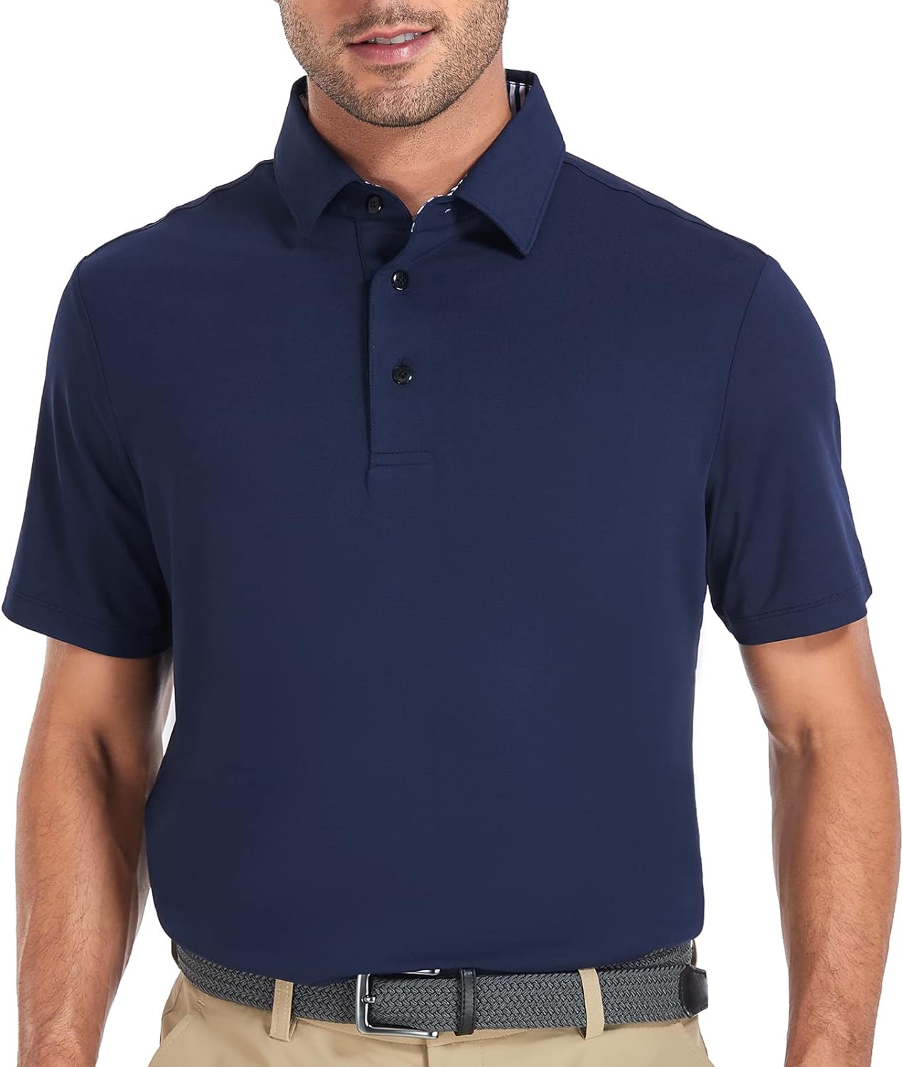 Mens Golf Shirts Dry Fit Short/Long Sleeve Moisture Wicking Athletic T-Shirt for Men Slim Fit Pack