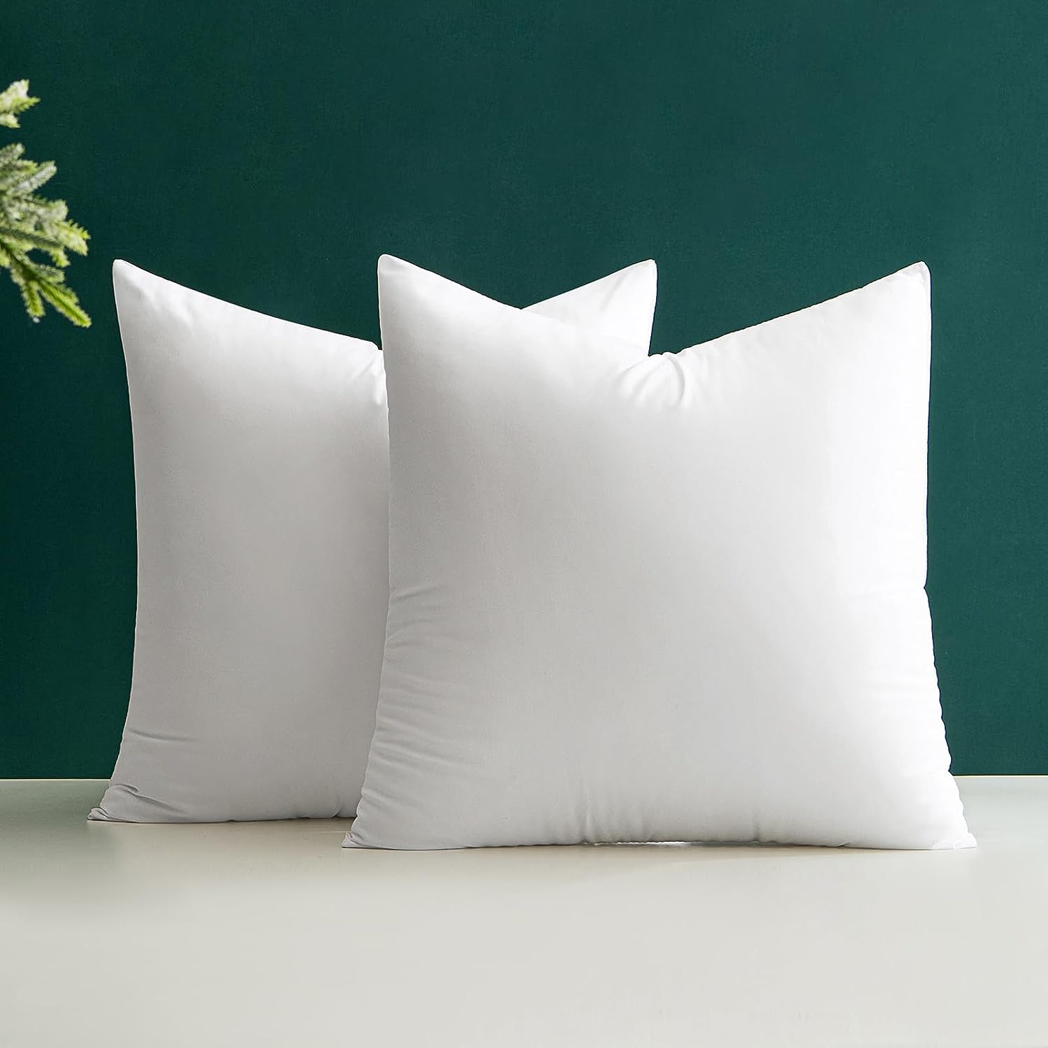 MIULEE 12x24 Pillow Inserts Throw Pillow Inserts Set of 2 12 x 24 Inches Pillow Inserts Square White Decorative Throw Pillows for Couch Sofa Bed