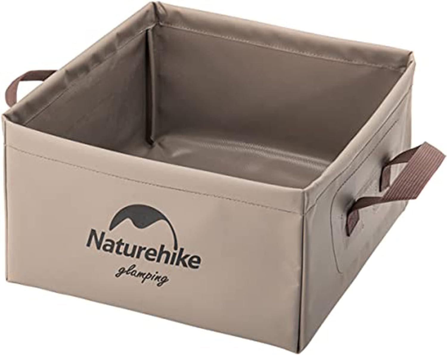 Naturehike H030 foldable square bucket light brown 13L
