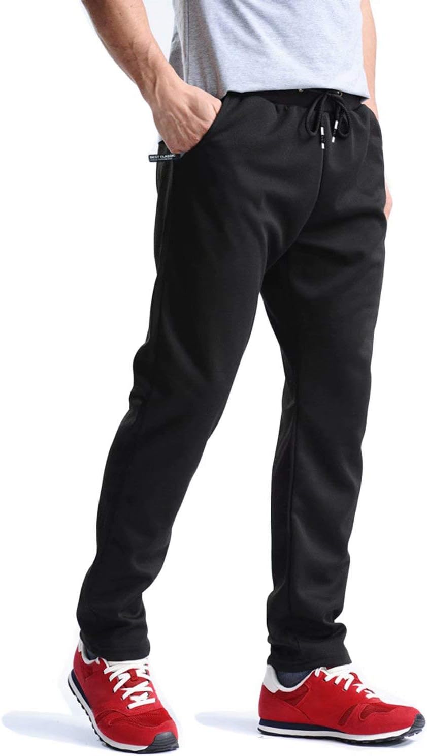 MAGCOMSEN Men's Joggers Wrinkle-Free Sweatpants Lightweight Drawstring Zipper Pockets Workout Running Pants