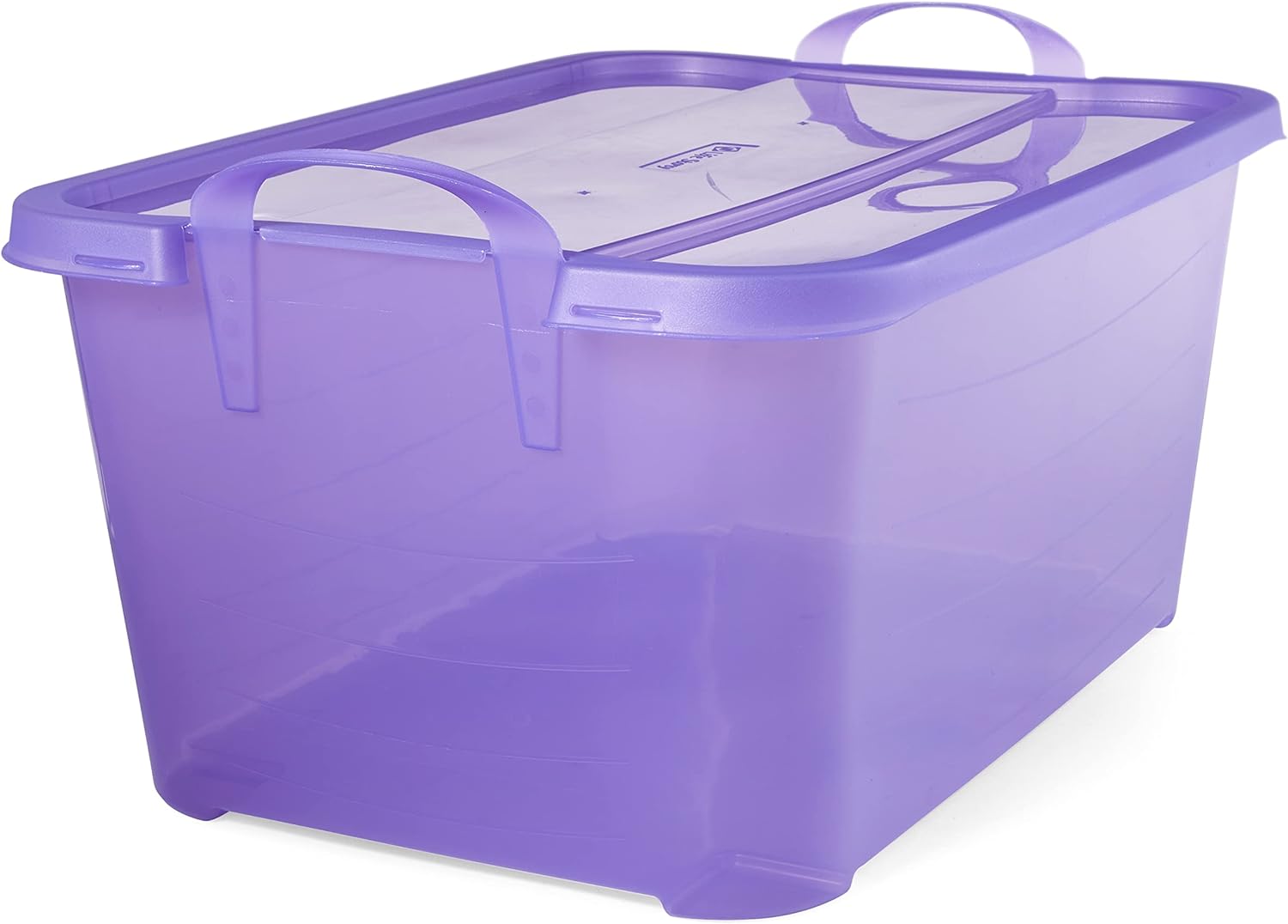 Life Story Purple Stackable Closet & Storage Box 55 Quart Containers (12 Pack)