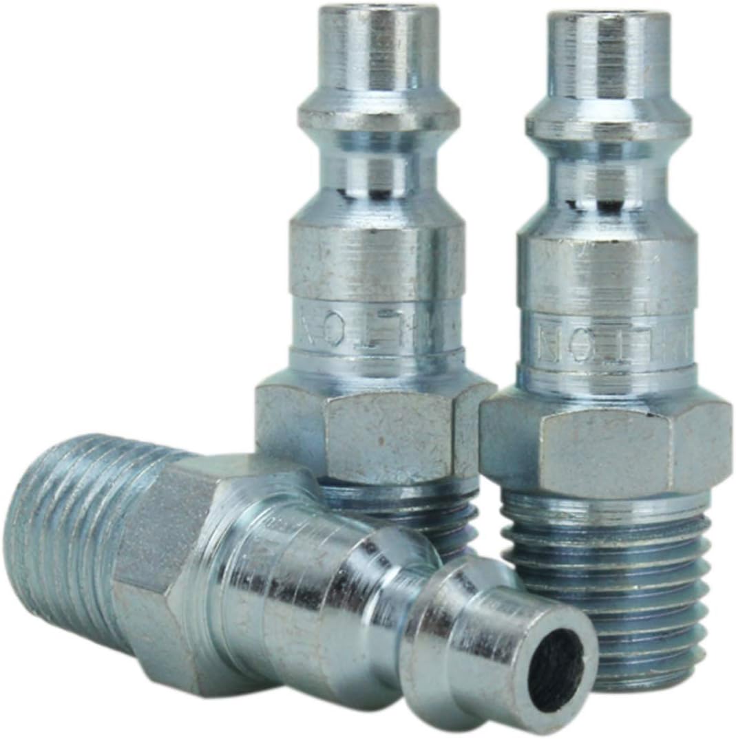 Milton S-218 1/4" M Style Swivel Coupler and Plug Kit - 6 Piece