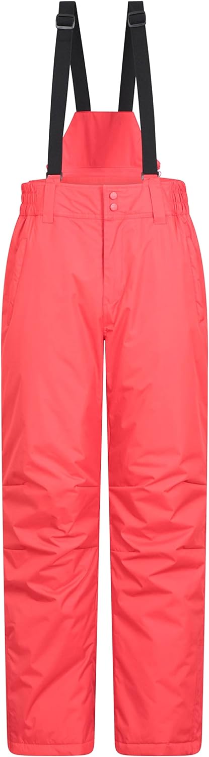 Mountain Warehouse Dusk Men's Ski Pants – Two Pockets, Snow Guards, Elastic Waist, Water Repellent – Ideal for Skiing and Snowboarding, Winter