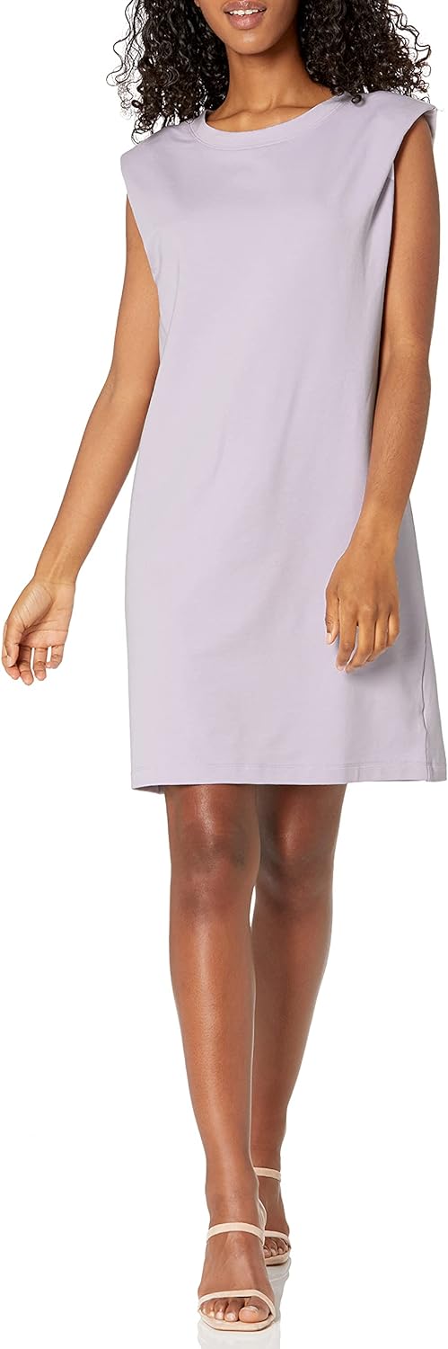 The Drop Women's Mariana Strong-Shoulder Mini Dress