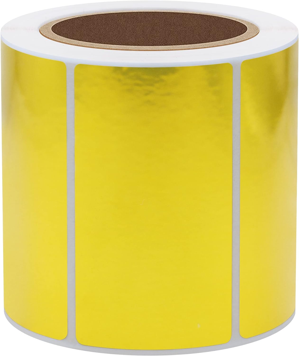 Hybsk Gold Direct Thermal Labels for Shipping, Barcodes, Address, Compatible with Rollo Label Printer & Zebra Desktop Printers (3"x2" Rectangle)