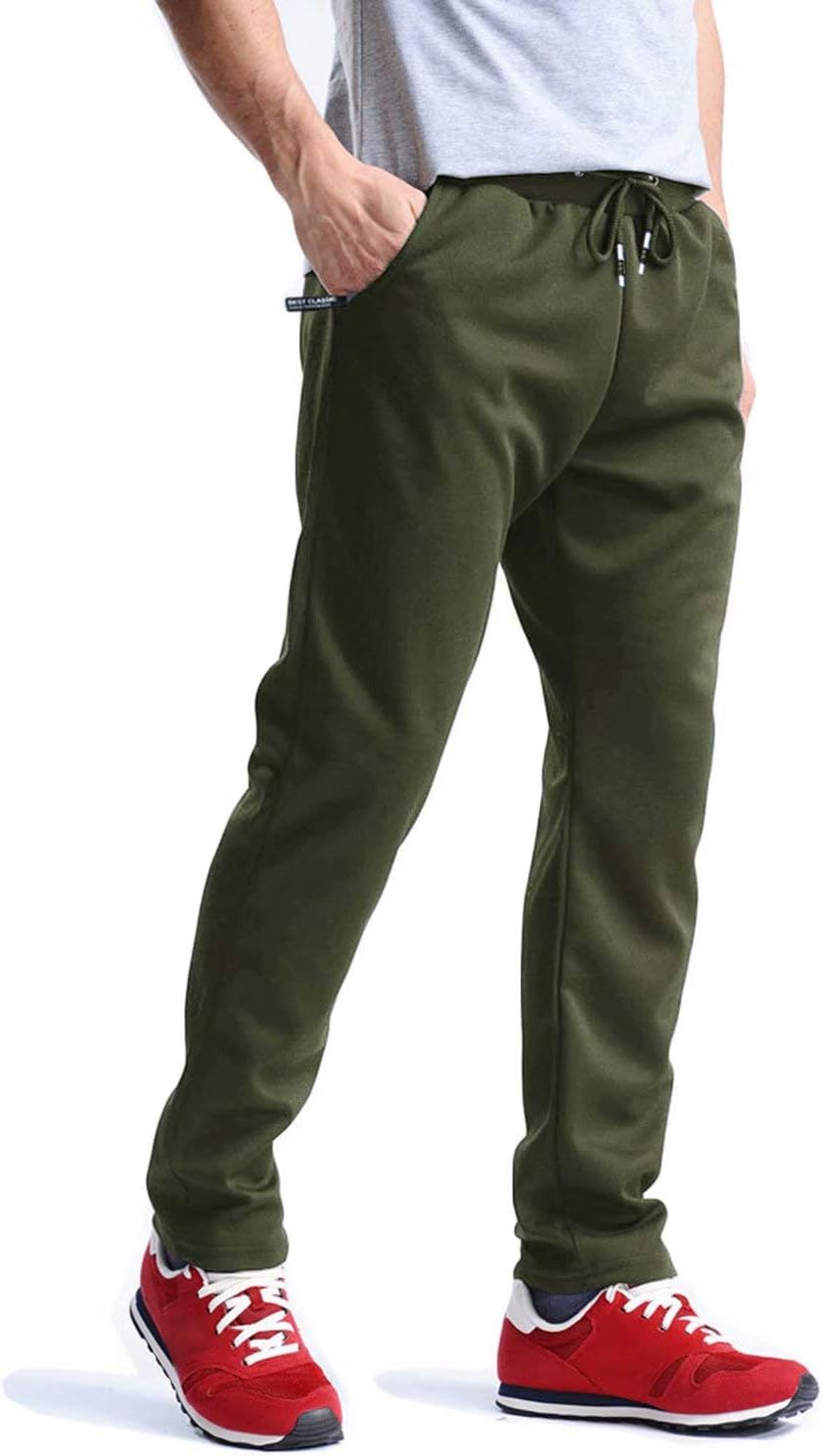 MAGCOMSEN Men's Joggers Wrinkle-Free Sweatpants Lightweight Drawstring Zipper Pockets Workout Running Pants
