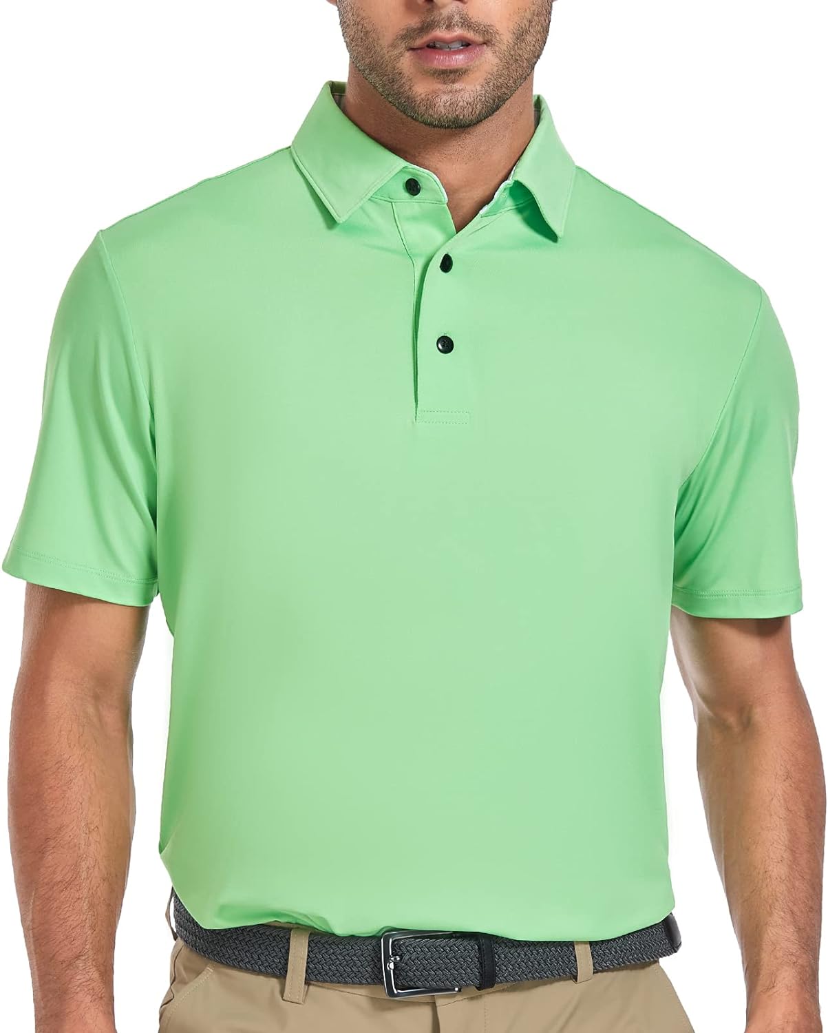 Mens Golf Shirts Dry Fit Short/Long Sleeve Moisture Wicking Athletic T-Shirt for Men Slim Fit Pack