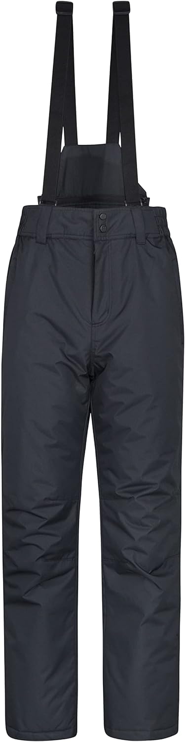 Mountain Warehouse Dusk Men's Ski Pants – Two Pockets, Snow Guards, Elastic Waist, Water Repellent – Ideal for Skiing and Snowboarding, Winter