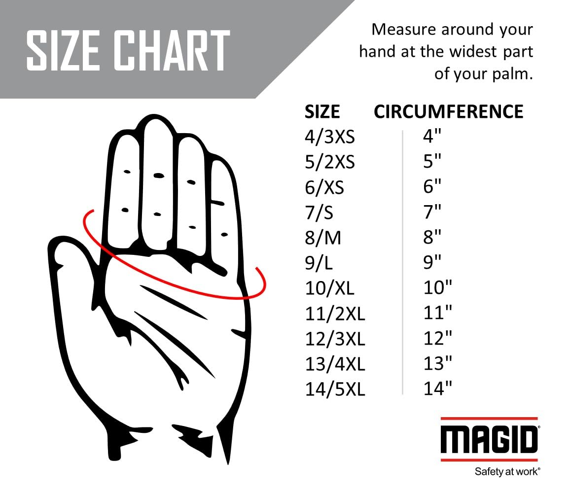 MAGID BE268T Bella Floral Back Grain Palm Garden Glove, Small