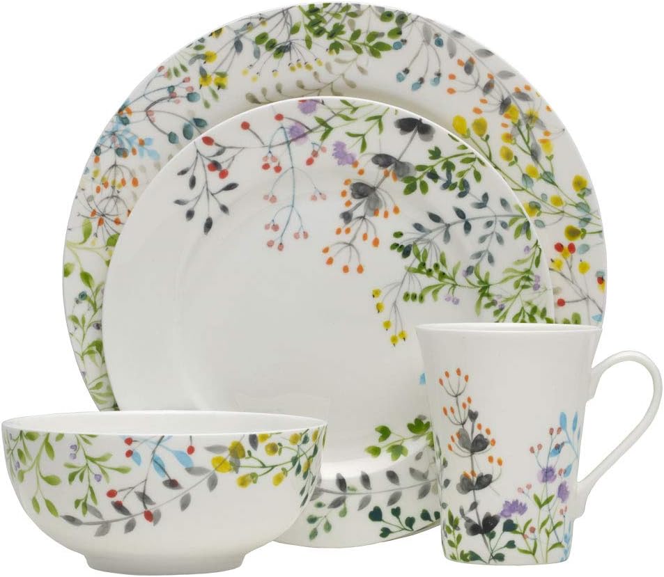 Mikasa 5229054 Tivoli 16-Piece Dinnerware Set, Assorted