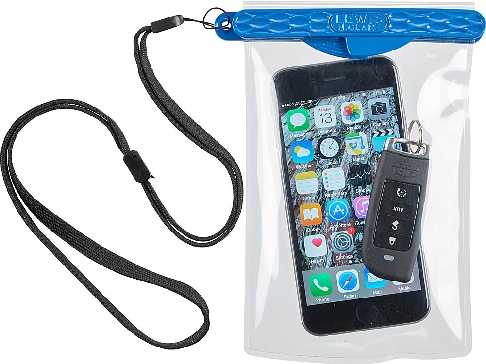 Waterseals Magnetic Self-Sealing Waterproof Pouch + Dry Bag for Cell Phone or Tablet, Great for Kayak, Canoe, Pool or Beach, One Size
