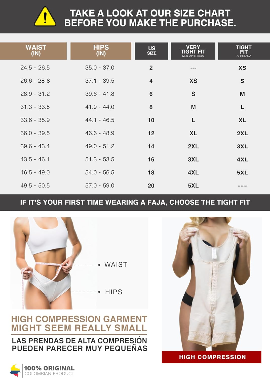 Sonryse Faja Colombianas Post Surgery Compression Garment Stage 2 Fajas Reductoras y Moldeadoras