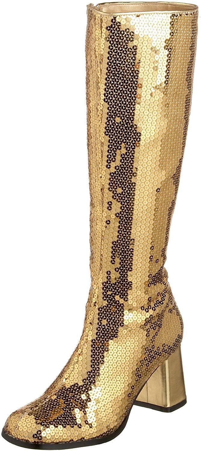 Pleaser Women's Spectacul-300sq Boots, Gold