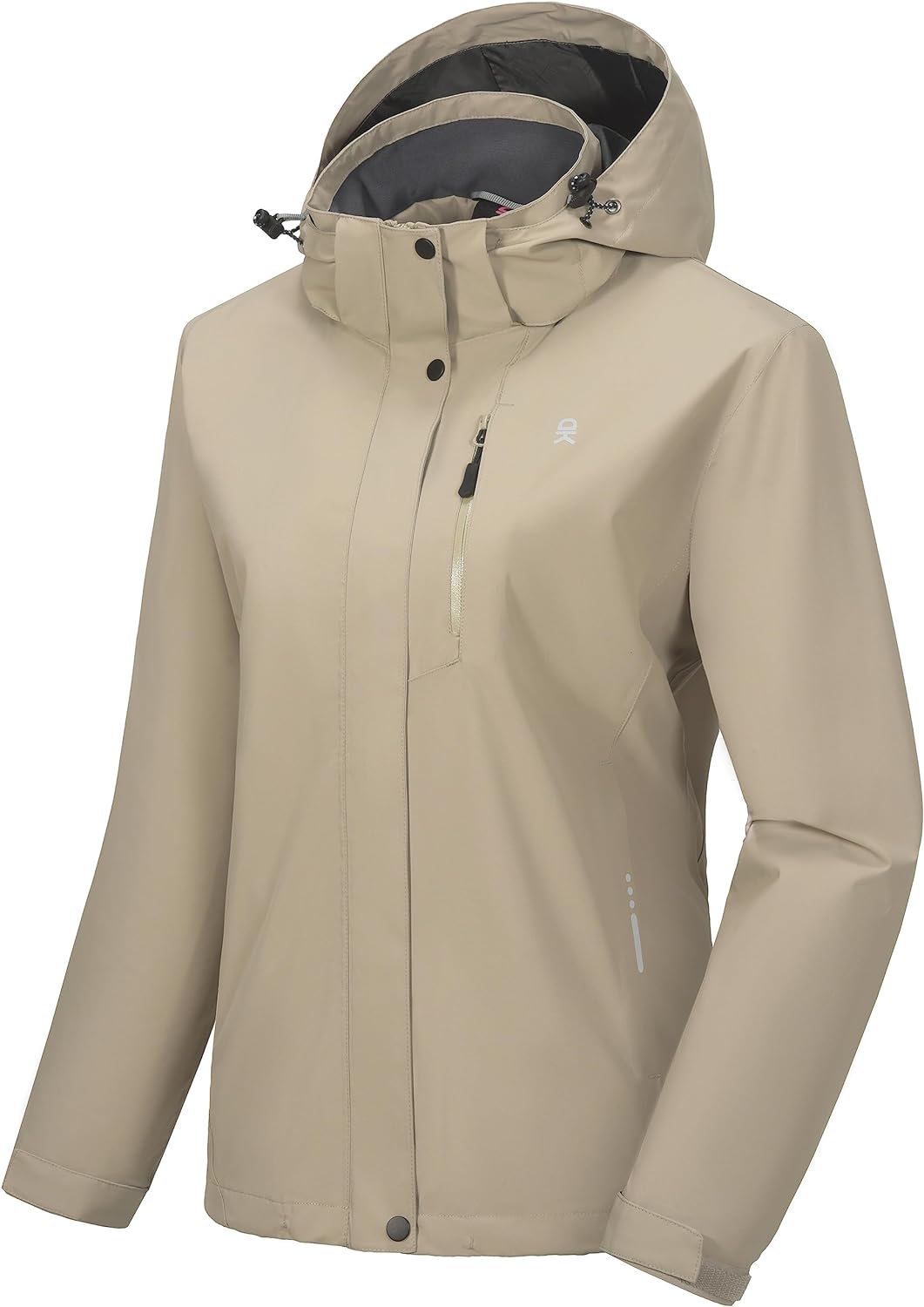 Little Donkey Andy Women's Waterproof Rain Jacket Lightweight Hooded Raincoat for Travel Hiking Golf