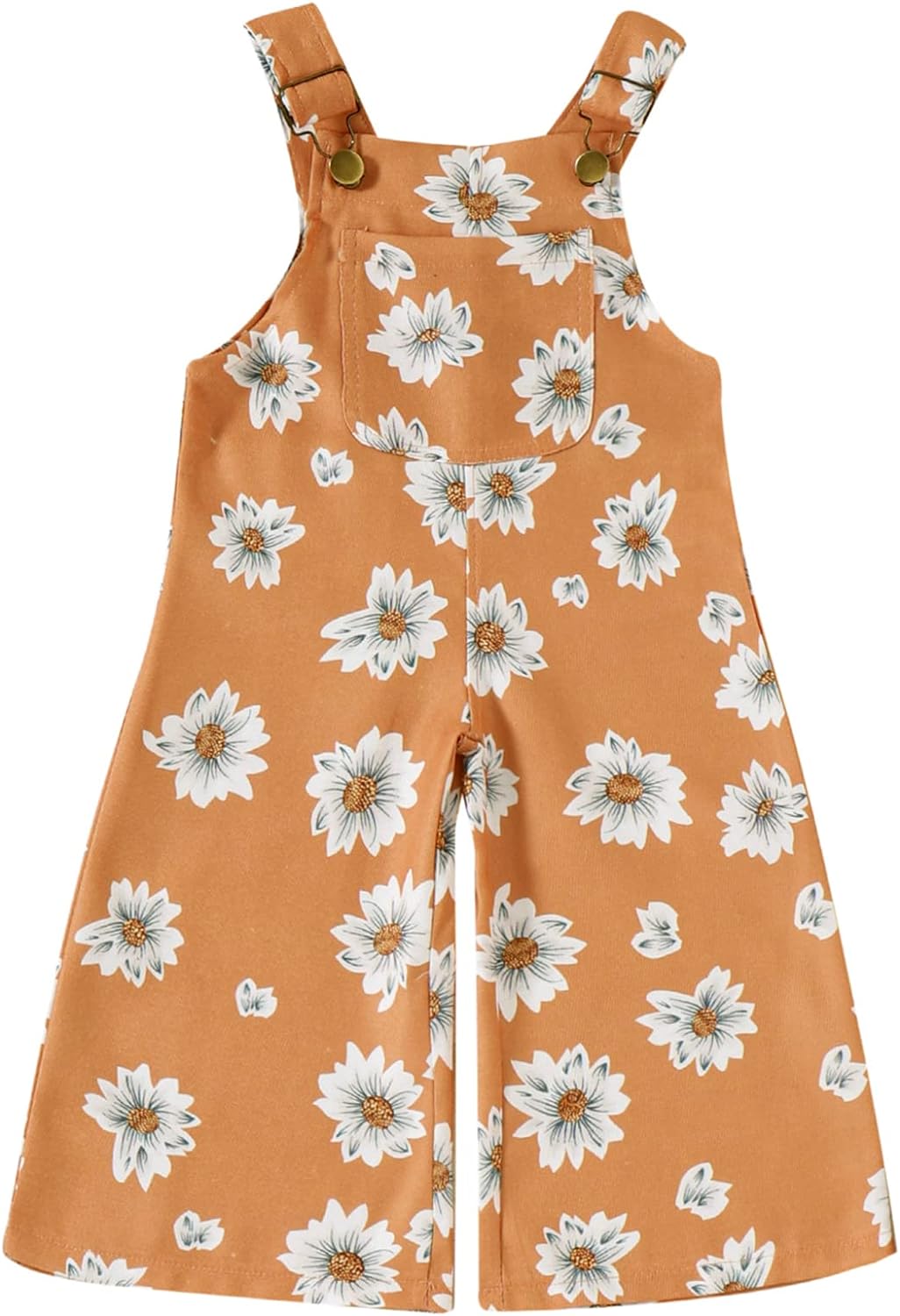 Mubineo Toddler Baby Girl Wide Leg Bib Overalls Pant Sleeveless Romper Jumpsuit One Piece Outfit