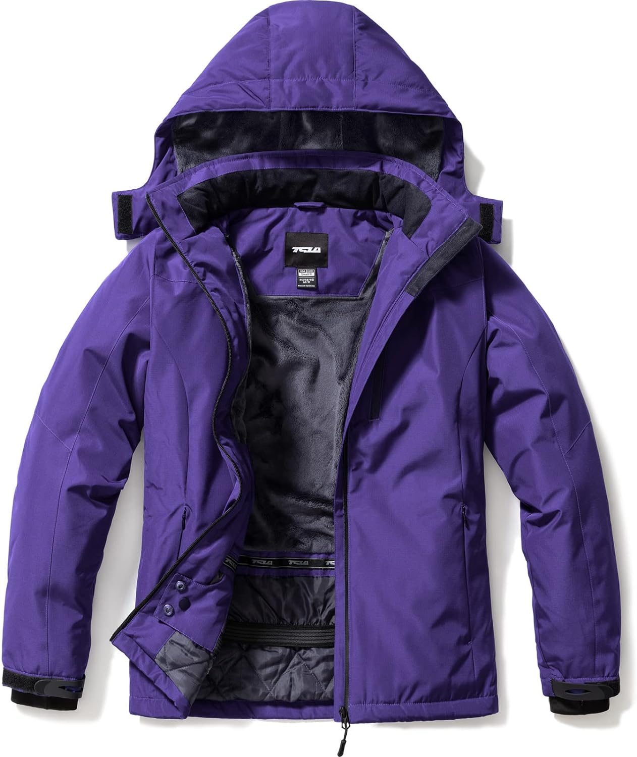 TSLA Women's Winter Ski Jacket, Waterproof Warm Insulated Snow Coats, Cold Weather Windproof Snowboard Jacket with Hood