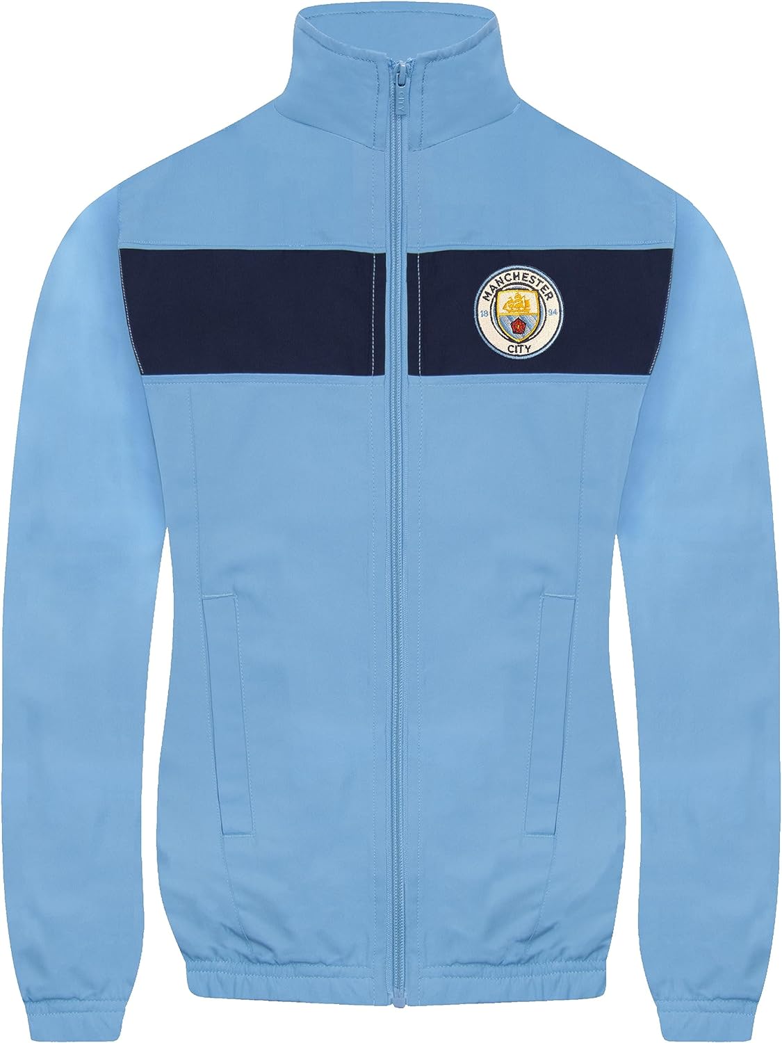 Manchester City Boys Tracksuit Jacket & Pants Set Kids OFFICIAL Football Gift