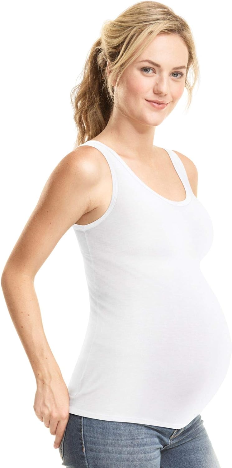 Playtex Women's Maternity Essential Layering Tank Top - 2 Pack PLMTT