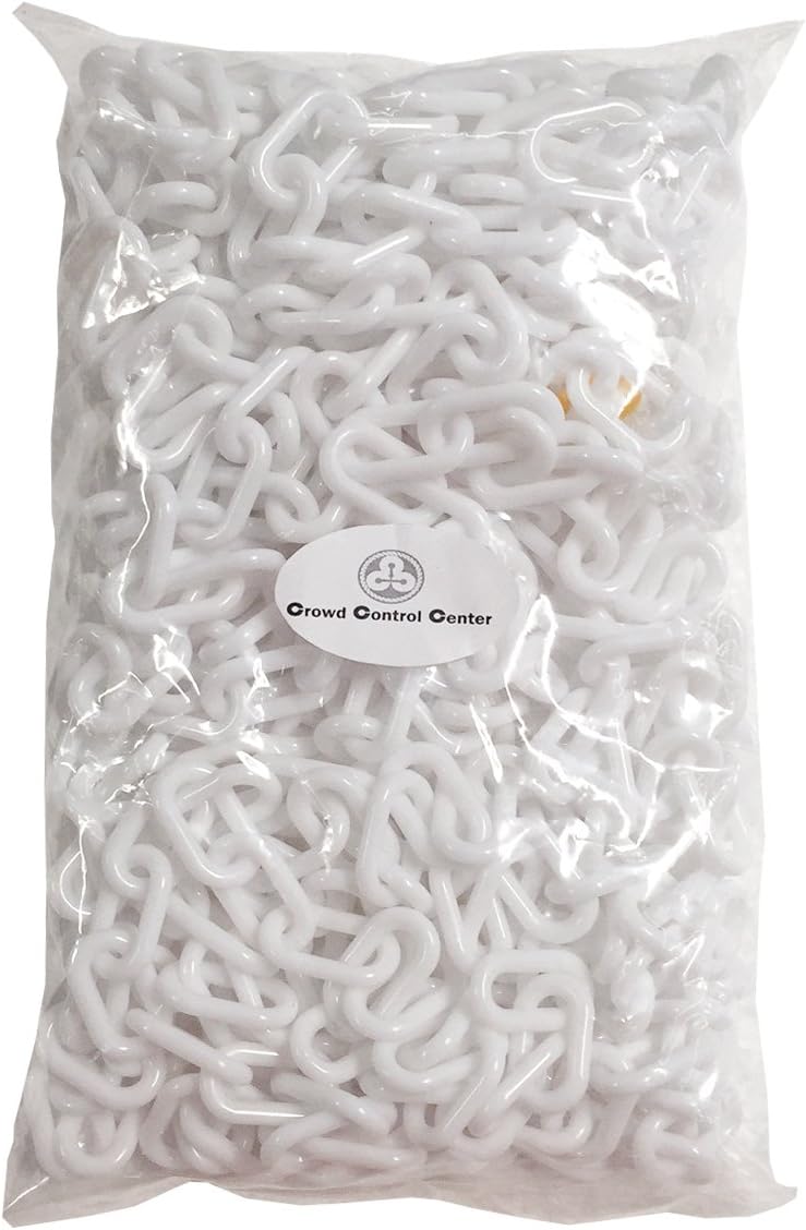 Plastic Decorative Safety Security Chain, Crowd Control Center (50', Black)