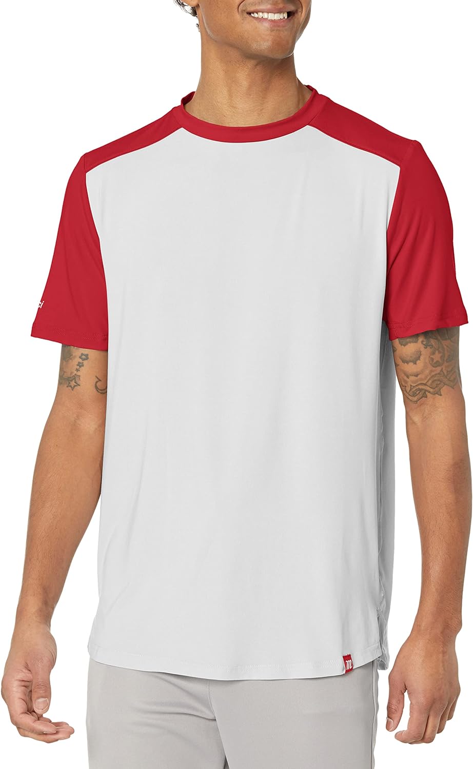 Marucci mens Marucci Men's New School Tee Platinum Shirt