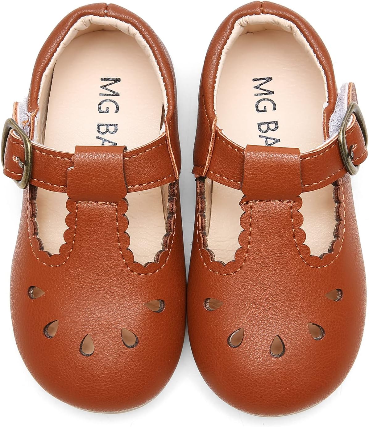 DADAWEN Girl's Classic Mary Jane School Uniform Shoes Flat Dress Shoes