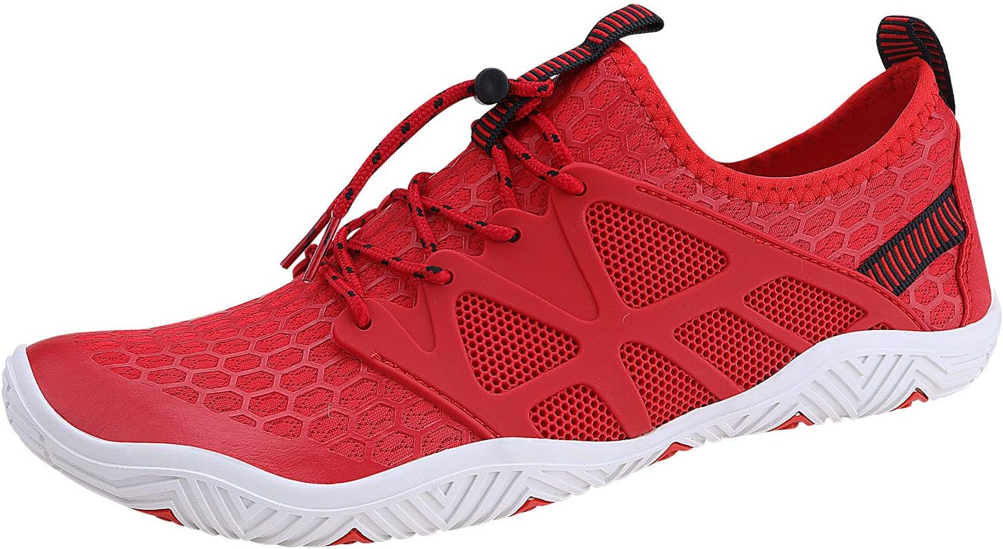 MAYZERO Water Shoes Men Women Swim Surf Shoes Beach Pool Shoes Wide Toe Hiking Aqua Shoes Winter House Slippers