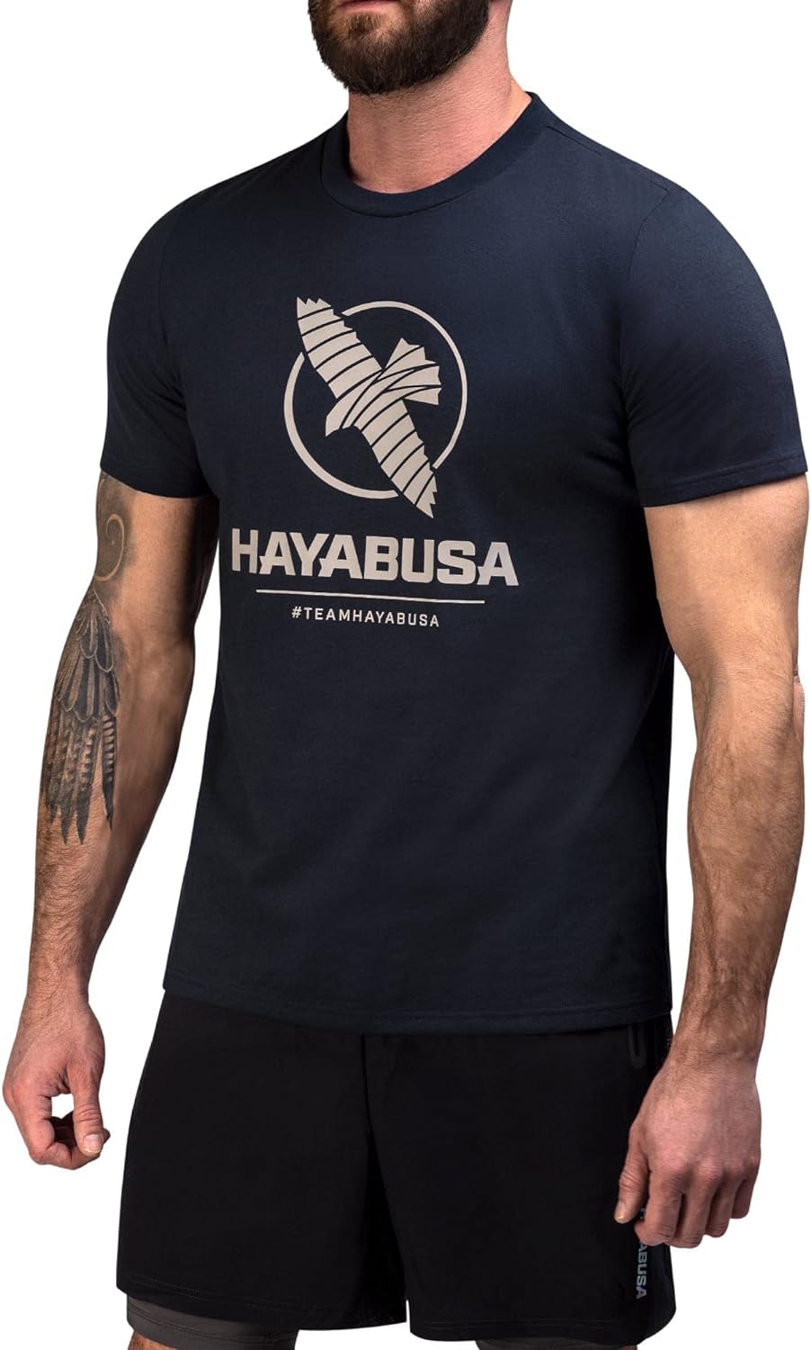 Hayabusa Men's VIP T-Shirt - Logo Graphic, Cotton Blend, Athletic Cut