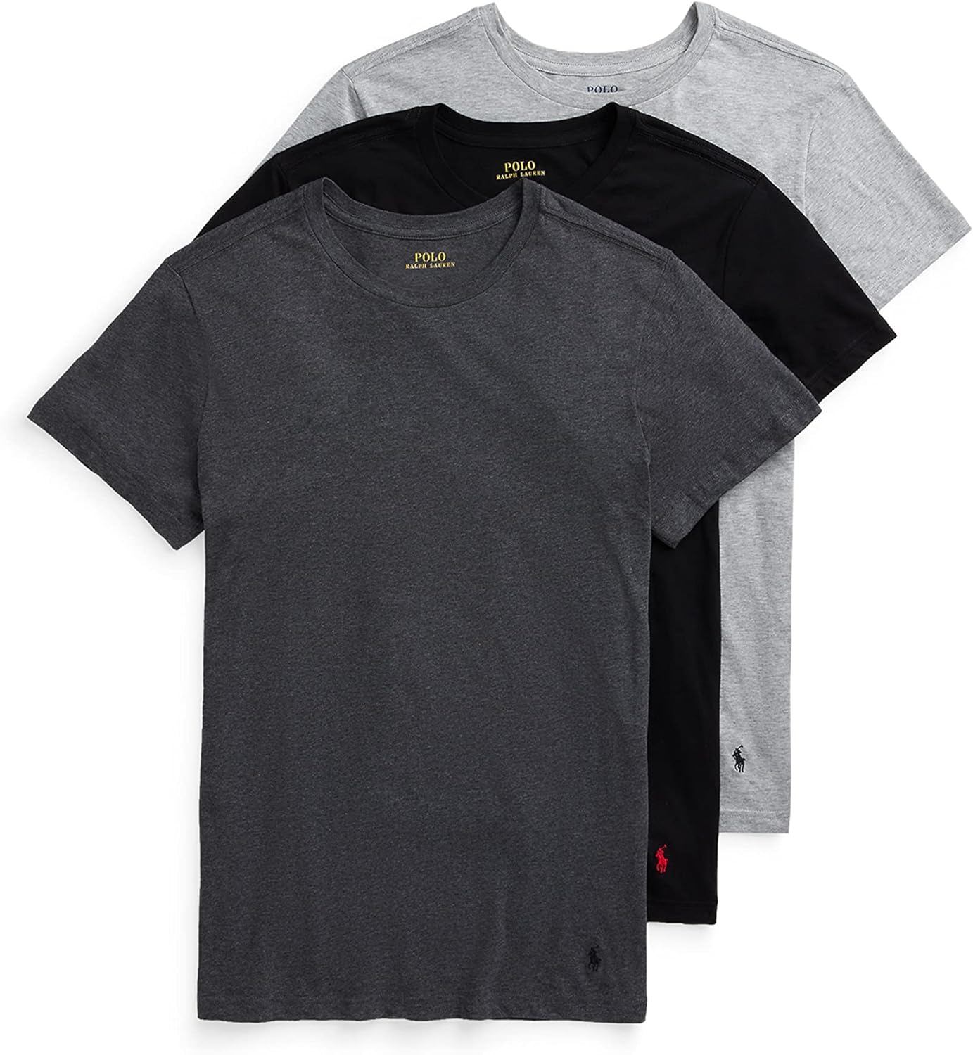 POLO RALPH LAUREN Mens Mens Classic Fit W/Wicking 3 Pieces T-Shirts