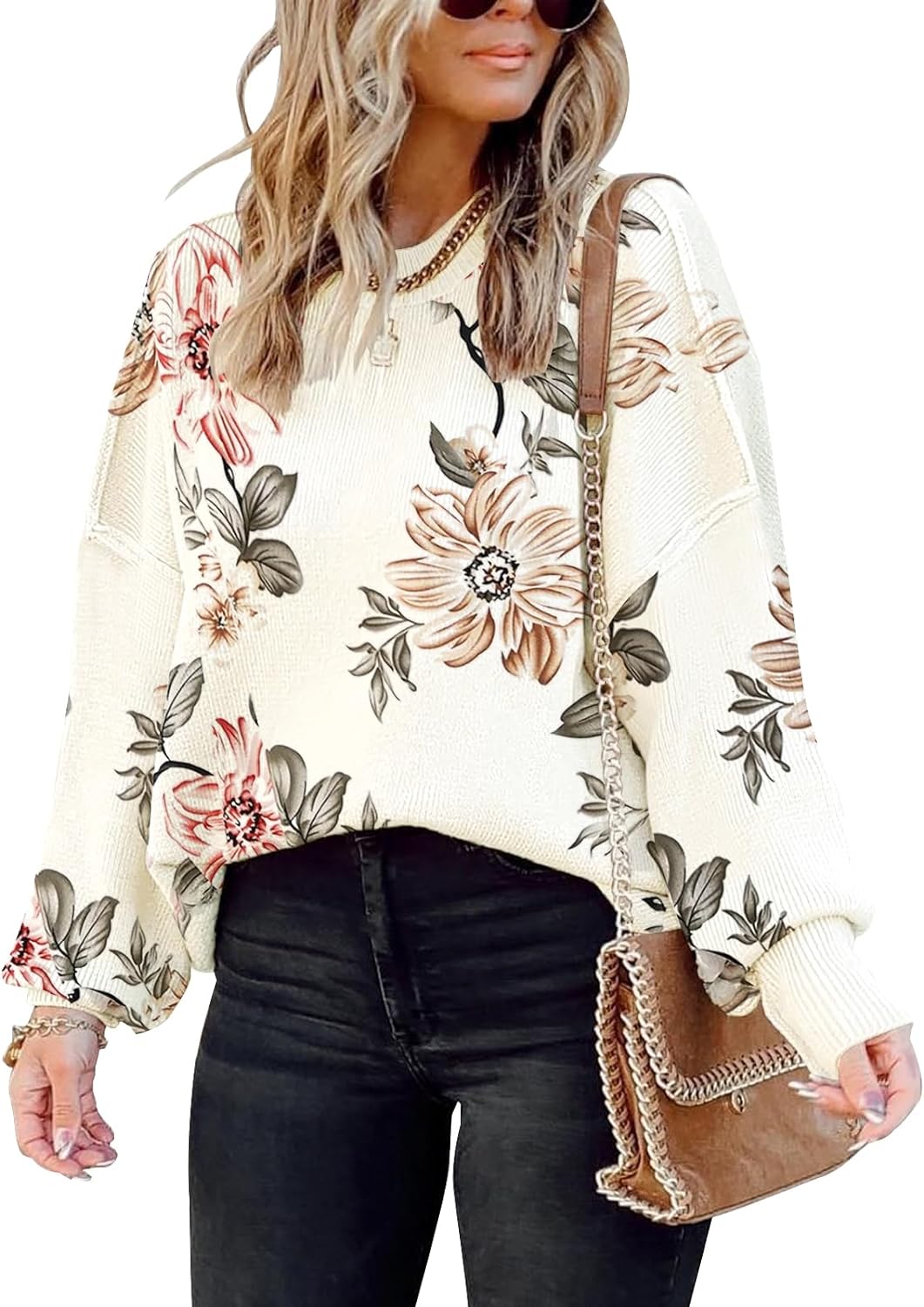 ETCYY Women Long Sleeve Pullover Sweatshirt Button Cowl Neck Casual Tunic Tops Blouse